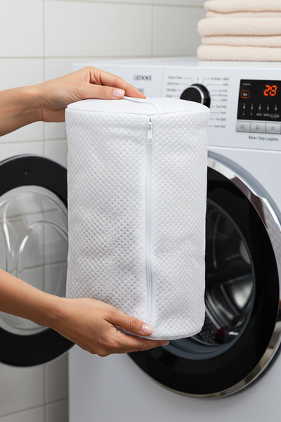 Paris Home Pants Washing Net 33X22 cm Zippered Laundry Bag Protective Net