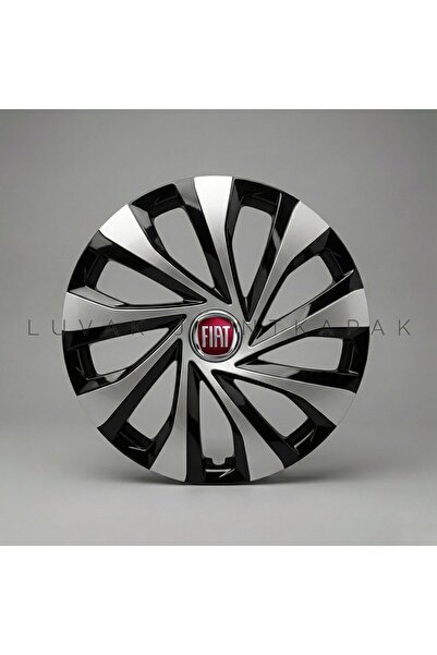 JANT FİAT Linea Uyumlu JantKapağı - 15 İnç - 1 Takım (4 adet) - Çelik görünümlü