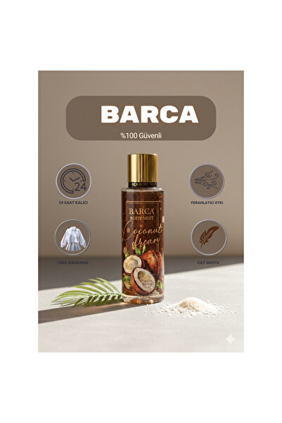 Barca Body Mist Coconut Dream - Hindistan Cevizi Özlü Nemlendirici Vücut Spre...
