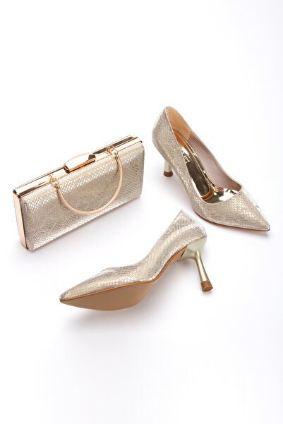 Melvoria Evening Dress Shoes and Bag Set Suitable for Special Events