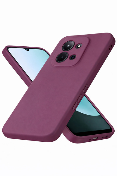 Dexmon حافظة سيليكون مخملية مضادة للانزلاق متوافقة مع كاميرا Redmi 15C ثلاثية...