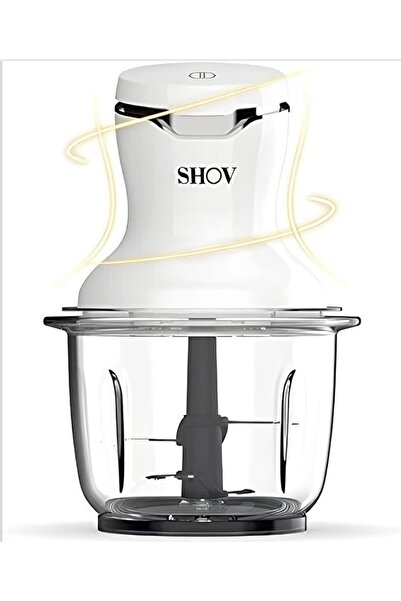 ozbience Pratik Mini Doğrayıcı, Tek Elle Kullanım, 700 ml Cam Kap, Sebze Hazı...