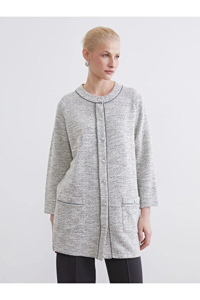 LC Waikiki Crew Neck Patterned Women's Cardigan (S6)