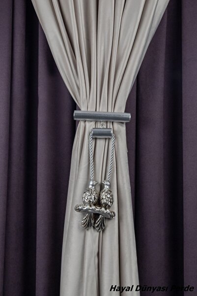 Hayal Dünyası Orta Bağlama Özel Yapım Kuş Orta Bağlama Perde Bağı Braçol Perd...