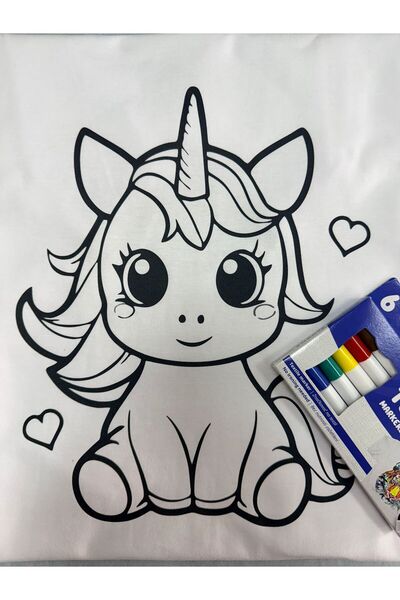 Malfini Unicorn Coloring T-Shirt - Color, Wear, Wash