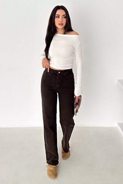 Noa&Noa Women's High Waist Straight Leg Pants – Cocoa Line