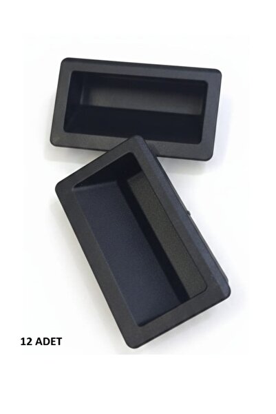 DMR PLASTİK Plastik Gömme Kulp Makine Kapak Kulbu Çekmece Elcik Kulp 12 ADET