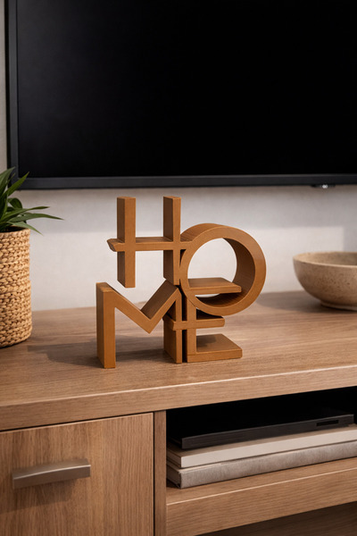 Dekor atolyem Home Yazılı Dekoratif Masa Üstü Obje-Modern Salon Konsol Dekoru