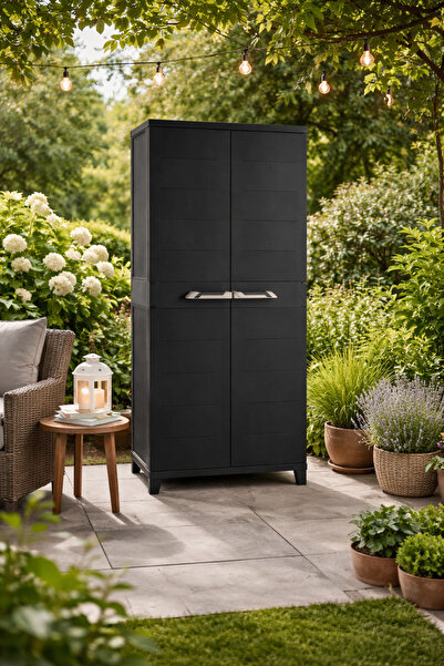 stratecht Prime 3 Raflı ve Uzun Bölmeli Banyo Dolabı, Mutfak Dolabı, Bahçe Do...