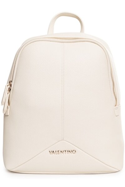 Valentino Women's Backpack, Metallic Logo, Leather
