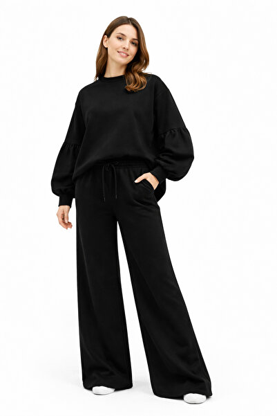 MUBEON Balon Sleeve Oversize Women's Sweatshirt