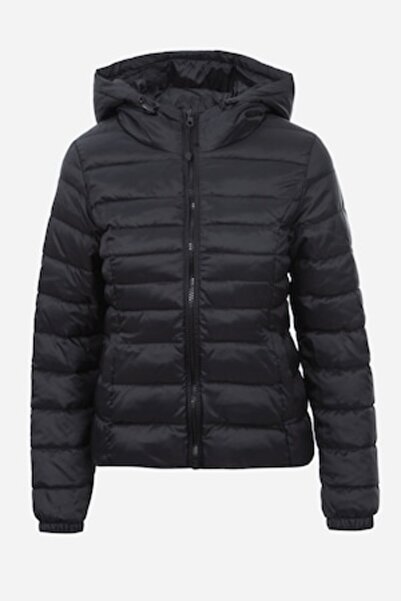 ONLY Women's Jacket, Only, Black, With Padding and Hood