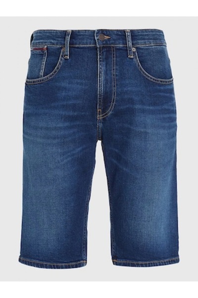 Tommy Hilfiger Pantaloni scurți bărbătești, denim, albastru, bumbac