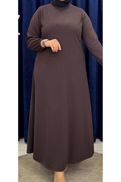 MİSSBAH Corduroy Combed Cotton Dress 44-58