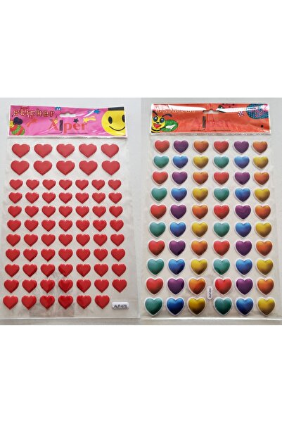 Modellino Emboss Sticker Labels 30X17Cm Emoji Heart Animals Flag Fruits Smile...