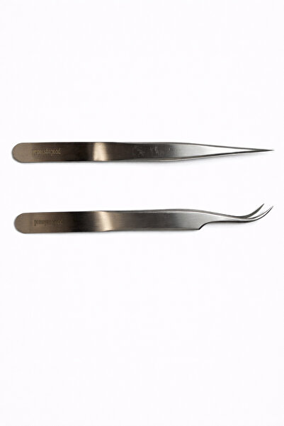 OEM Set profesional pensete din oțel inoxidabil – vârf drept și vârf curbat