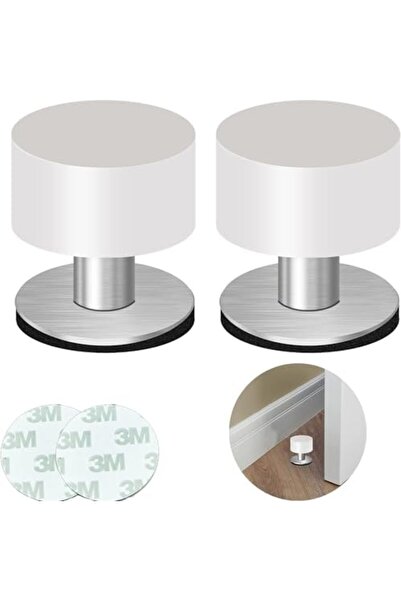 STOREMAX Kedi Kumu Kepçesi, 2 Adet Kapı Durdurucu, Kendinden Yapışkanlı Beyaz...