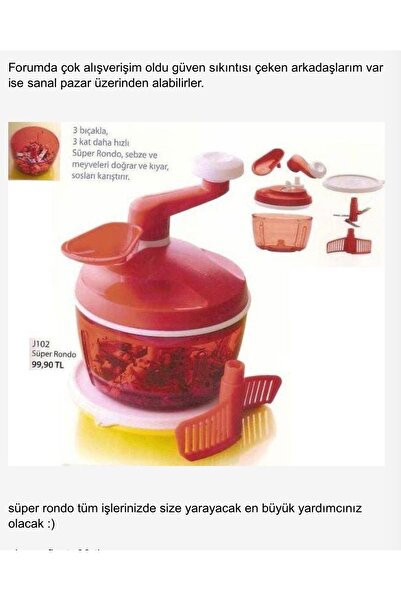 Tupperware Rondo Large Size Red Product in the Visual