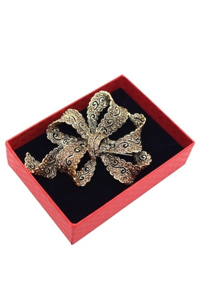 CADORRA Broșă vintage cu marcasit