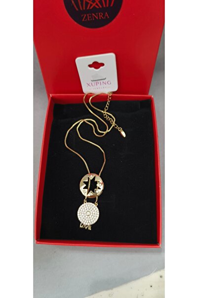 XUPING JEWELRY Valentine's Day Love under This Cover Steel Necklace Xuping Go...