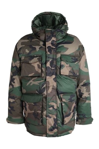 Guess Men's Jacket, Guess, Green, Camouflage