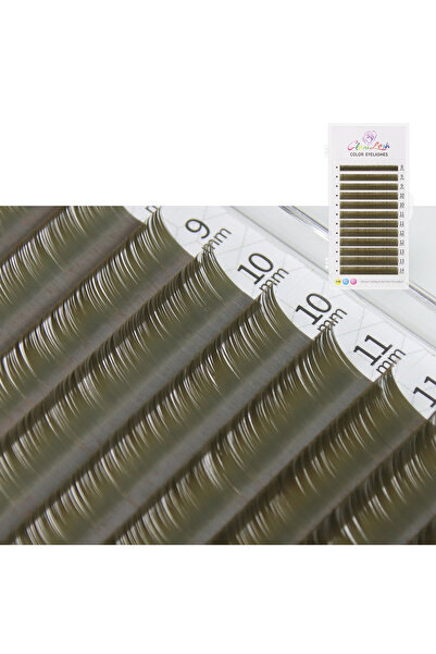 Choice55 8-14 مم مزيج 0.07 مم C موراندي أخضر داكن GLAMLASH رموش ملونة أدبية م...