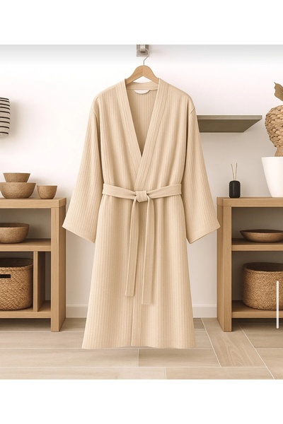 CollessiaHome 100% Organic Cotton Unisex Double Layer Large Size Dressing Gow...