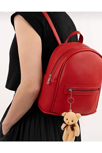 ELYSORA BAG&ACCESSORIS KIRMIZI YUMUŞAK OKUL VE GÜNLÜK ŞIK SUYA DAYANIKLI SIRT...