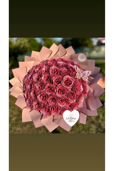 Trandafiri de săpun Buchet cu 45 de trandafiri premium cu sclipici