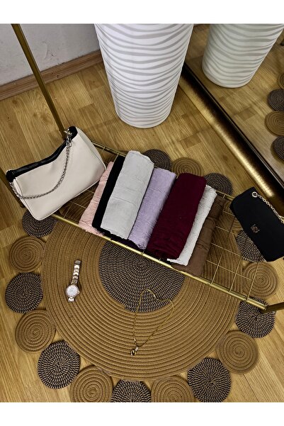 Bonjela Mint Yeşili Kraşlı Bambu Şal