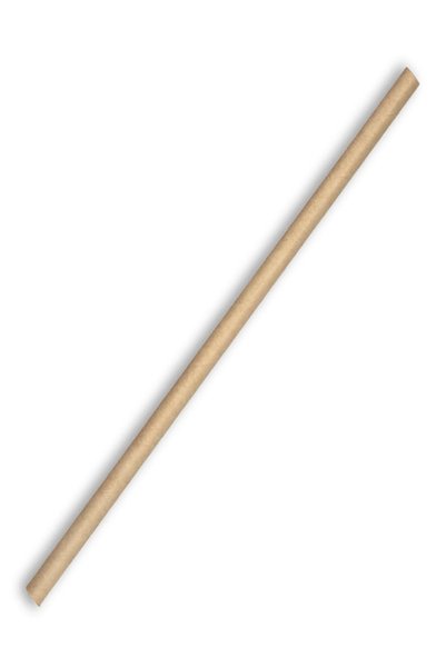 Mu Art Ahşap 100 Pieces of 6mm Kraft Paper Straws – 20cm