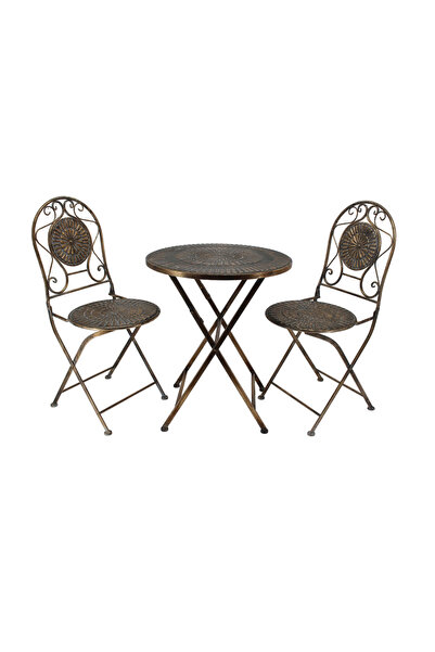 PANALI FERFORJE METAL MASA SANDELYE TAKIMI BAHÇE BALKON TAKIMI