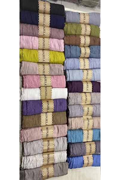 Bonjela Kiremit Kraşlı Bambu Şal