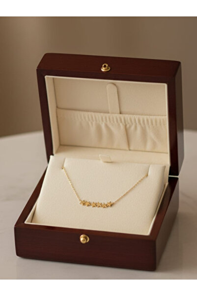 SOSYETEZGAHI قلادة على شكل نجمة من الفولاذ باللون الذهبي هدية