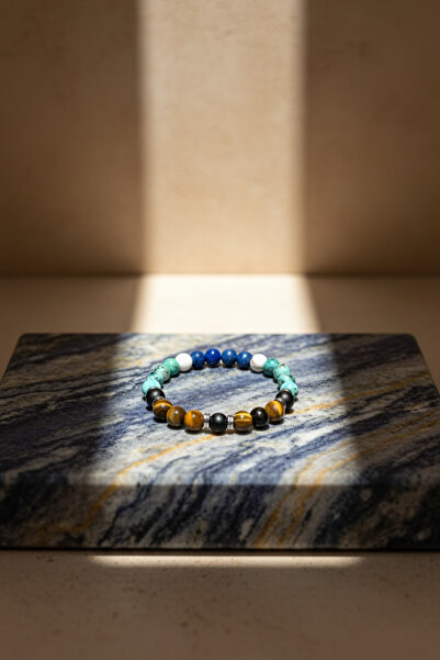 Padore Accessory A+ Quality African Turquoise, Tiger's Eye, Lapis Lazuli Natu...