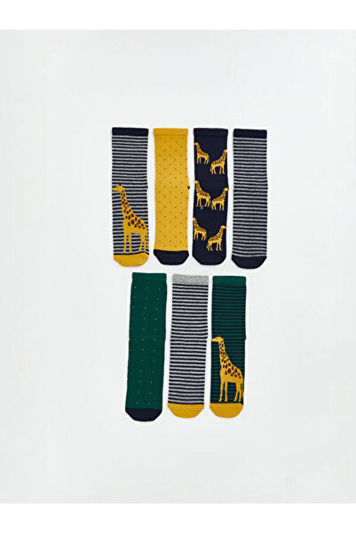 LC Waikiki Sparkling Choices Embroidered Boys' Socks 7-Piece from Shining Store