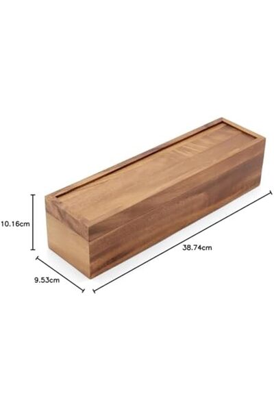 Yıldızan Gnyshop 5 Compartments, Large Tea Box, Hard Wood, 38.7 X 9.5 X 10.2 ...
