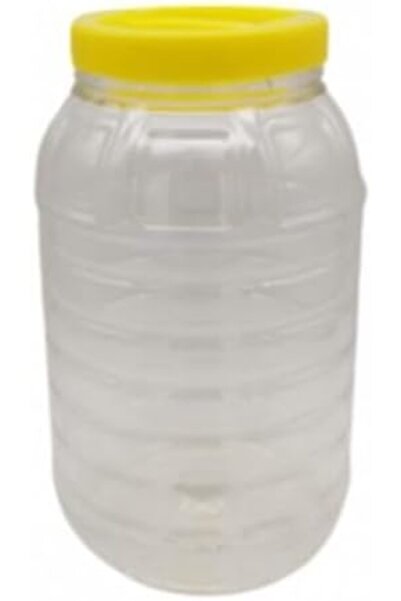 Nacario Nrcrioshop - Transparent Body Pickle Jar with Yellow Lid 5 Liters 120...