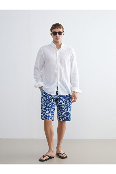 LC Waikiki Seray New Season Below Knee Length Patterned Men's Swim Shorts