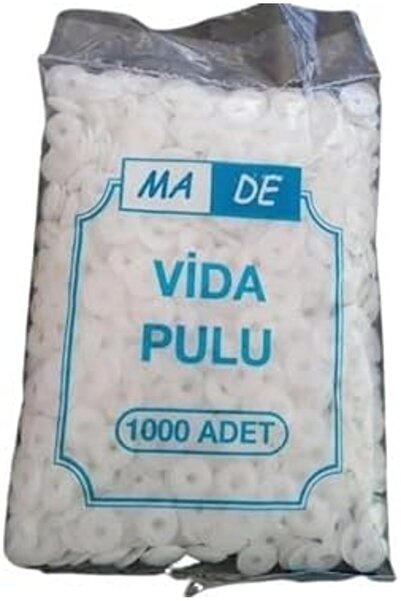 Yıldızan Storesellm Plastik Vida Pulu, Beyaz, 1000 Adet Paket 1171935