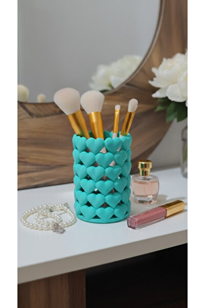 END Design منظم على شكل قلب |   حامل فرشاة المكياج وحامل الأقلام |   منظم طاو...