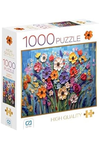 Nacario نوركريوشوب زهور 1000 قطعة بسمك 2.2 ملم 48×68 سم سلسلة ألغاز احترافية ...