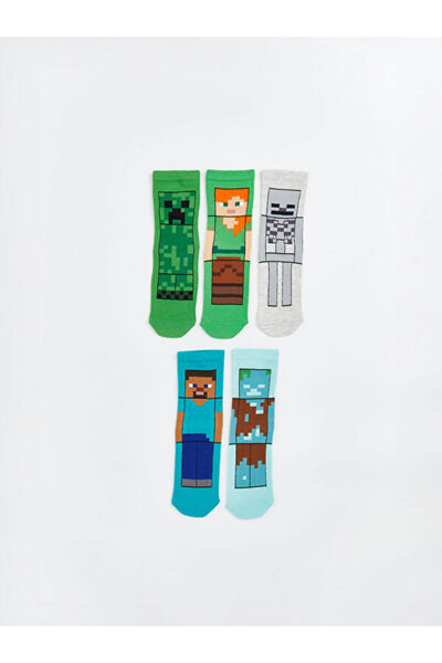 LC Waikiki Timeless Clothing & Zamansız Seçimler Minecraft Baskılı Erkek Çocu...