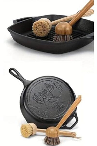 Nacario Nrcrioshop Hard Bristled Bamboo Strappy Wooden Kitchen Cleaning Brush...