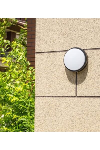 Yıldızan yvzshop2 15W Siyah Led Nem Su Geçirmez Banyo Bahçe Balkon Modern Tav...