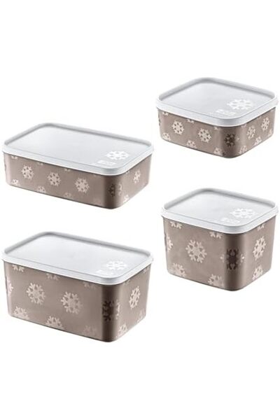 Nacario مجموعة NrcrioShop مكونة من 4 حاويات تخزين نو فروست تيرا (جميع الأحجام...
