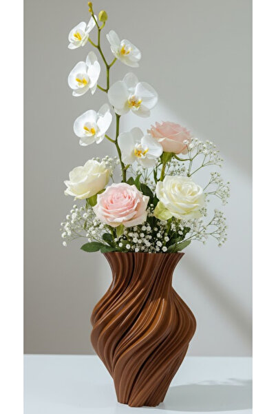 END Design 3D Printing Spiral Design Decorative Vase – Modern Minimalist Home...