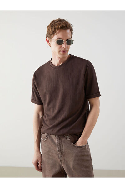 LC Waikiki Ανδρικό μπλουζάκι Özmarka New Season με κοντό μανίκι και λαιμόκοψη...