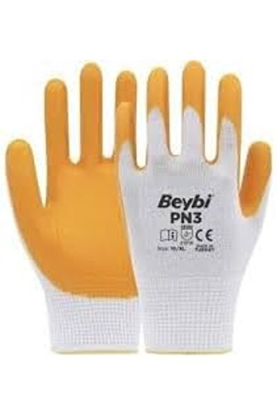 Nacario NrcrioShop 5 أزواج من قفازات النيتريل الصفراء Beybi Pn3، قفازات البنا...