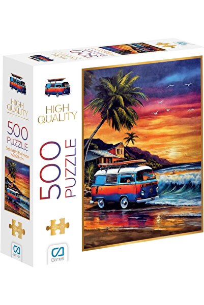 Nacario NrcrioShop Caravan on the Beach 500 قطعة بسمك 2.2 ملم 48 × 33 سم سلسل...
